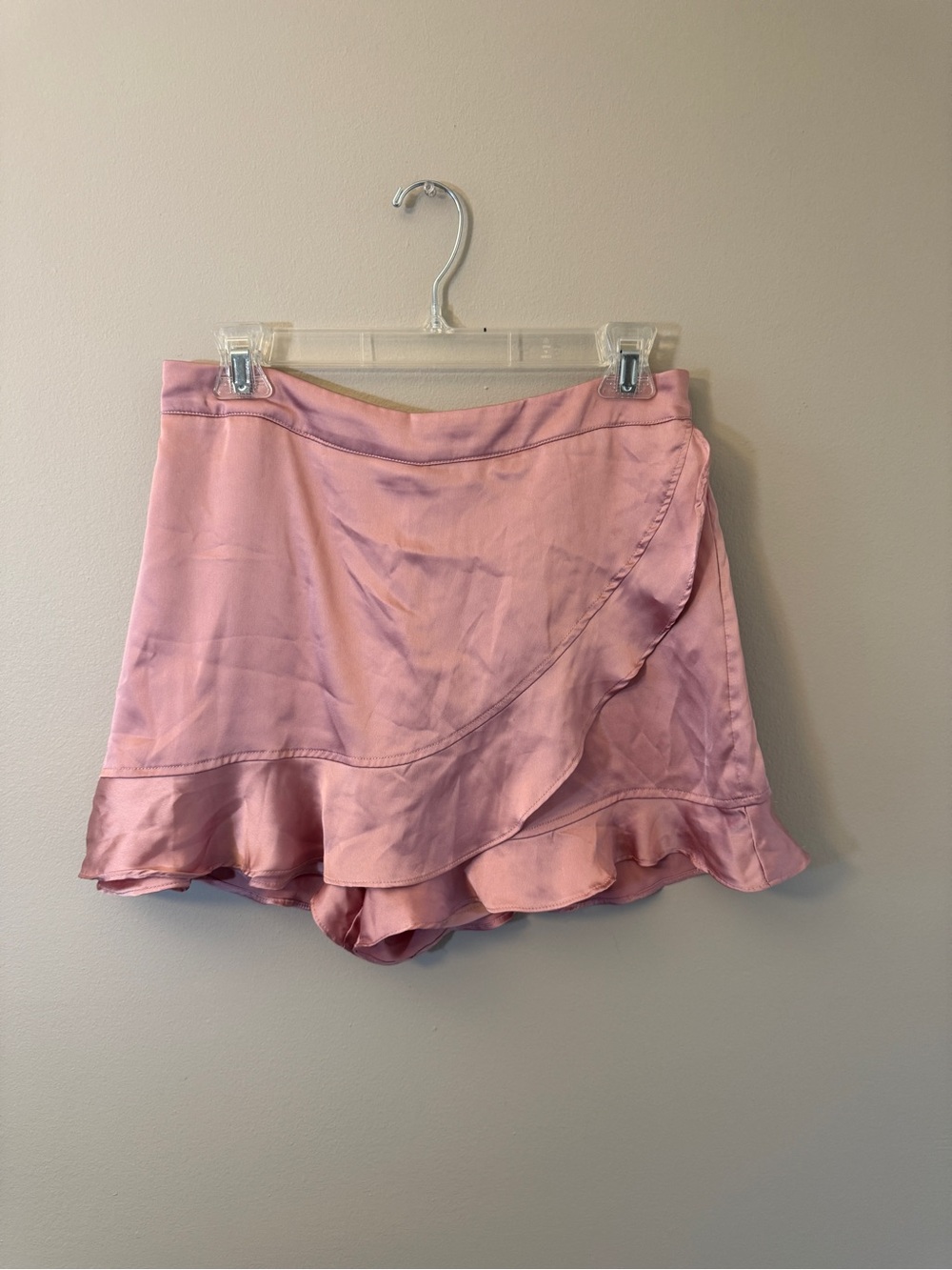 Altar'd State Pink Ruffle Skort